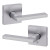 Kwikset / Halifax Lever with Square Rose / Passage / Satin Chrome / 720HFLSQT 26D Kwikset / Halifax Lever with Square Rose / Passage / Satin Chrome / 720HFLSQT 26D