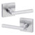 Kwikset / Montreal Lever with Square Rose / Passage / Satin Chrome / 720MRLSQT 26D Kwikset / Montreal Lever with Square Rose / Passage / Satin Chrome / 720MRLSQT 26D