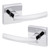 Kwikset / Sydney Lever with Square Rose / Passage / Polished Chrome / 720SYLSQT 26 Kwikset / Sydney Lever with Square Rose / Passage / Polished Chrome / 720SYLSQT 26