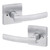 Kwikset / Sydney Lever with Square Rose / Privacy / Satin Chrome / 730SYLSQT 26D Kwikset / Sydney Lever with Square Rose / Privacy / Satin Chrome / 730SYLSQT 26D
