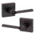 Kwikset / Lisbon Lever with Square Rose / Keyed Entry - SmartKey / Venetian Bronze / 740LSLSQT 11P SMT Kwikset / Lisbon Lever with Square Rose / Keyed Entry - SmartKey / Venetian Bronze / 740LSLSQT 11P SMT