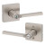 Kwikset / Lisbon Lever with Square Rose / Keyed Entry - SmartKey / Satin Nickel / 740LSLSQT 15 SMT Kwikset / Lisbon Lever with Square Rose / Keyed Entry - SmartKey / Satin Nickel / 740LSLSQT 15 SMT