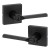 Kwikset / Lisbon Lever with Square Rose / Keyed Entry - SmartKey / Matte Black / 740LSLSQT 514 SMT Kwikset / Lisbon Lever with Square Rose / Keyed Entry - SmartKey / Matte Black / 740LSLSQT 514 SMT