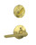 Schlage / F Series Single Cylinder Interior Trim Pack / Latitude Lever / Satin Brass / Single Cylinder / F59LAT608 Schlage / F Series Single Cylinder Interior Trim Pack / Latitude Lever / Satin Brass / Single Cylinder / F59LAT608