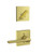 Schlage / F Series Single Cylinder Interior Trim Pack / Latitude Lever with Collins Rose / Satin Brass / Single Cylinder / F59LAT608COL Schlage / F Series Single Cylinder Interior Trim Pack / Latitude Lever with Collins Rose / Satin Brass / Single Cylinder / F59LAT608COL
