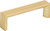 Elements / Walker 1 Pull / 4-1/8" / Brushed Gold / 827-96BG Elements / Walker 1 Pull / 4-1/8" / Brushed Gold / 827-96BG