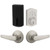 Kwikset / Delta Passage Lever + 240 TRL Electronic Deadbolt / Satin Nickel / 9240 TRL DB 200DL 15 Kwikset / Delta Passage Lever + 240 TRL Electronic Deadbolt / Satin Nickel / 9240 TRL DB 200DL 15