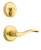 Kwikset / 973 Dummy Cylinder Interior Trim Pack / Sedona Lever / Left Hand / Satin Brass / 973SELLH4 Kwikset / 973 Dummy Cylinder Interior Trim Pack / Sedona Lever / Left Hand / Satin Brass / 973SELLH4