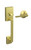 Schlage / Century Handleset / Handle / Satin Brass / FE285CEN 608 Schlage / Century Handleset / Handle / Satin Brass / FE285CEN 608