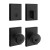 Kwikset / Sora TRCT 740 Knob and 258 TRCT Single Cylinder Deadbolt Combo / Matte Black / 991 SOK TRCT 514 SMT