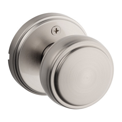 Satin nickel Kwikset Sora door knob