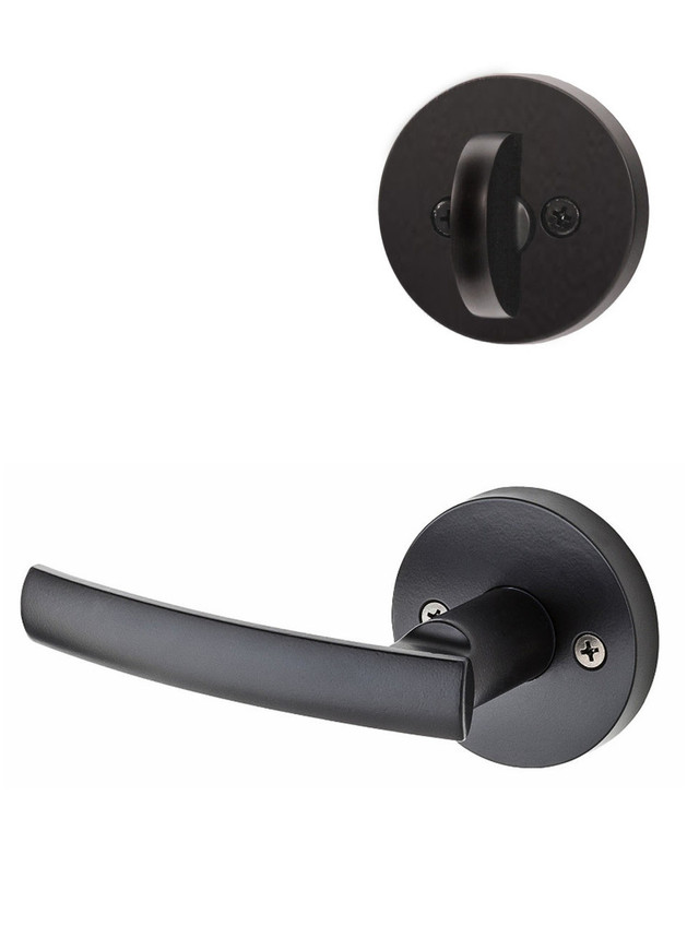 Kwikset / 968 Dummy Cylinder Interior Trim Pack / Sydney Lever with Round Rose