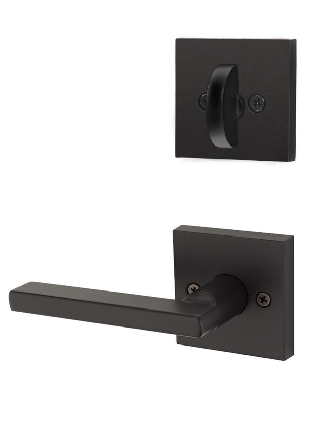Kwikset / 968 Dummy Cylinder Interior Trim Pack / Halifax Lever with Square Rose