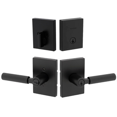 Kwikset / Mirada 740 Lever and 258 RCT Single Cylinder SmartKey Deadbolt Combo SMT