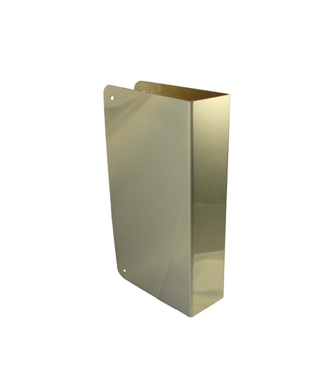 Don-Jo / Wrap-Around Plate / 9" H x 4-1/4" W / 1-3/8" Door Thickness / Blank Plate