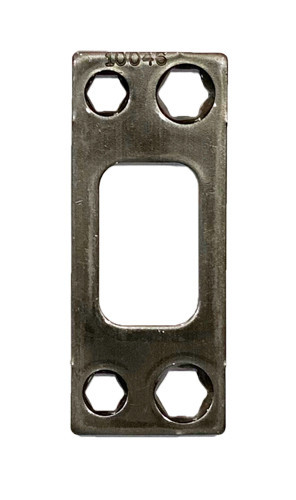 Kwikset Deadbolt Square Corner Heavy Duty 2-3/4 Tall Strike Plate / Antique Nickel / 820049-15A