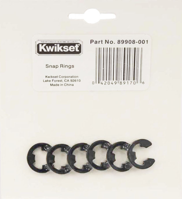 Kwikset / 138 Installation Kit Replacement Part / Snap Rings / 89908-001