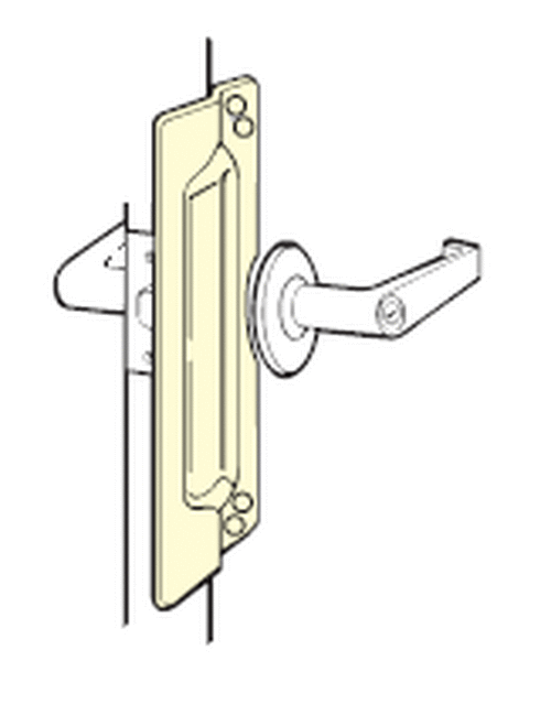 Don-Jo / Latch Protector / 11" H x 3" W Height /  Out-Swinging Doors / Stainless Steel  / LP 111 630
