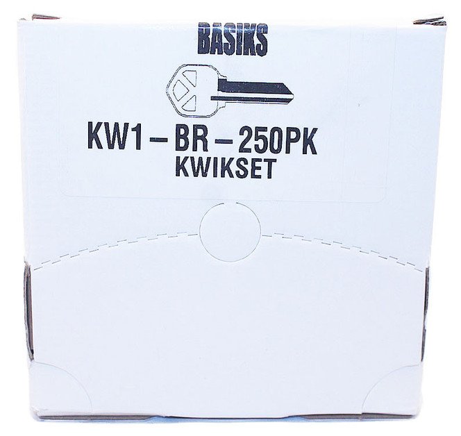 Basiks / Key Blanks Boxed 250 / 5-pin / kw1-br-250