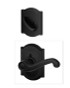 Schlage / F Series Single Cylinder Interior Trim Pack / Flair Lever with Camelot Rose / Single Cylinder