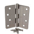 Hager / Hinge / 4" x 4" / 1/4" Radius Corner / Non-Removable Pin