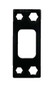 Kwikset Deadbolt Square Corner Heavy Duty 2-3/4 Tall Strike Plate / Matte Black / 820049-514