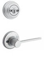 Ladera Lever with Round Rosette - Left Hand Door / 967LRLLH 26D (+$43.01)