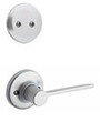 Ladera Lever with Round Rosette - Left Hand Door  / 606LRLRDT LH 26D (+24.03)