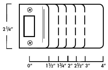 Extended Lip Strike Plates Square Corner