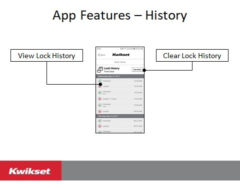 History app features diagram for Aura 942