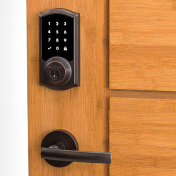 Keyless entry lock on custom door