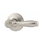 Silver handleset on white background