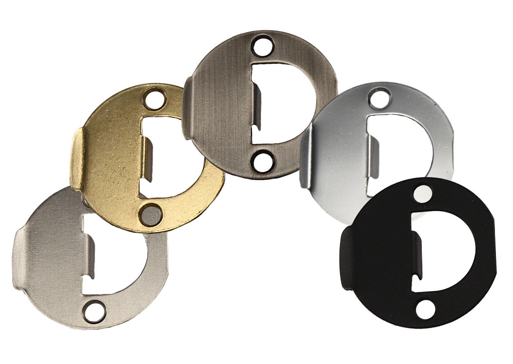 Kwikset Knob-Lever Full Round Strike Plates 