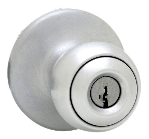 Kwikset Polo Knob Storeroom Keyed Entry Satin Chrome, 450P 26D