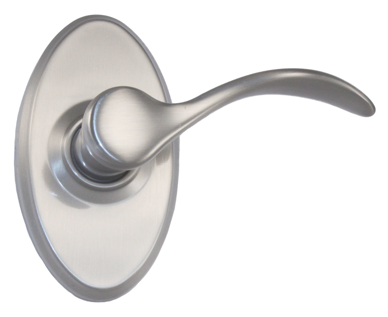 Kwikset Pembroke Lever with Oval Rose Passage Satin Nickel, 720PML 15 OVAL