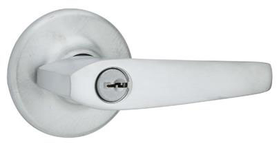 Kwikset Delta Lever Keyed Entry Satin Chrome, 405DL 26D