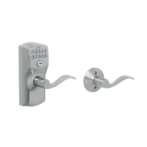 Schlage FE575 Camelot Keypad Entry with Auto-Lock Accent Lever