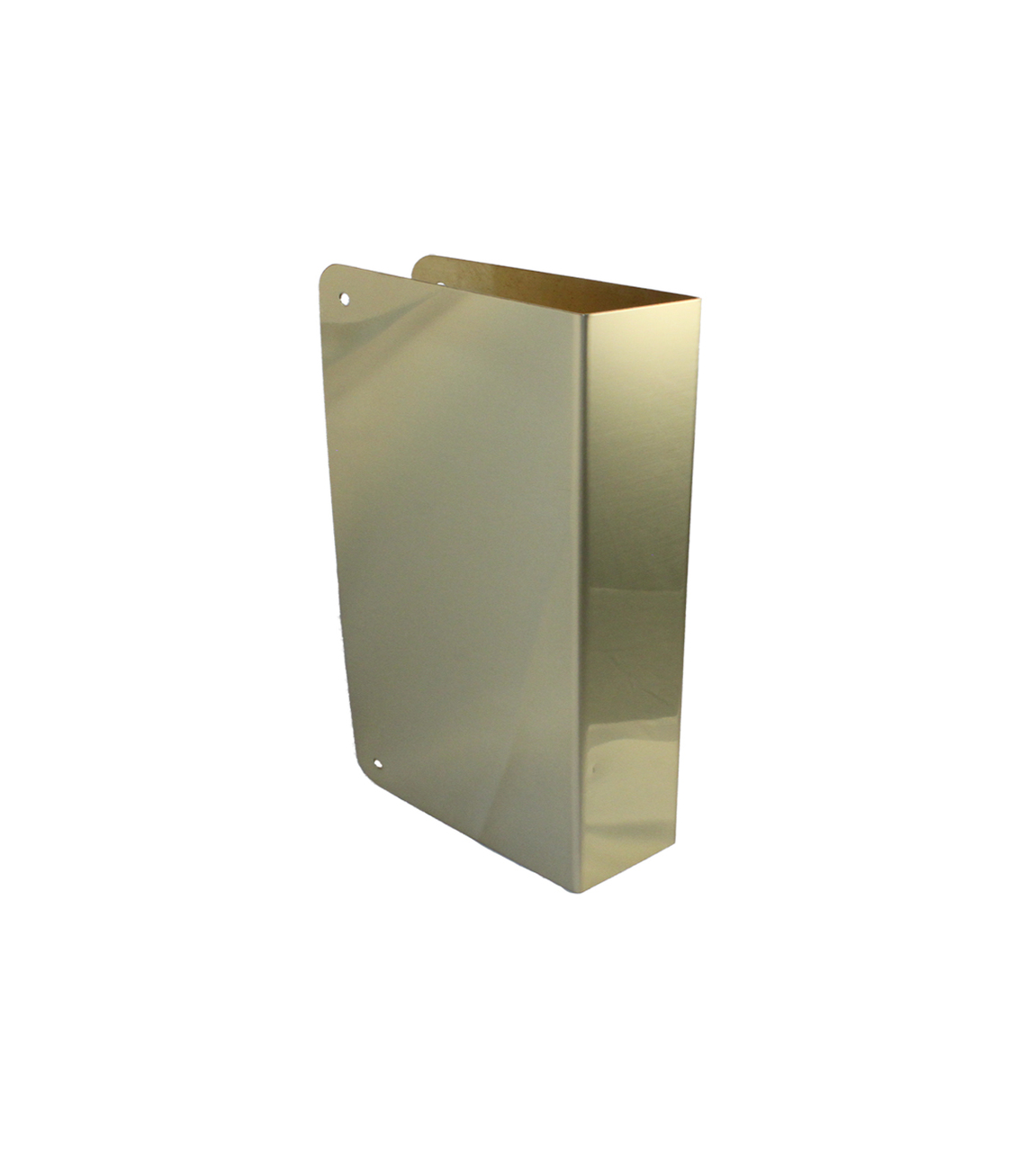 Don Jo Wrap Around Plate 4 1 2 H X 4 1 4 W 1 3 8 Door Thickness Blank Plate Polished Brass 70 Pb Cw