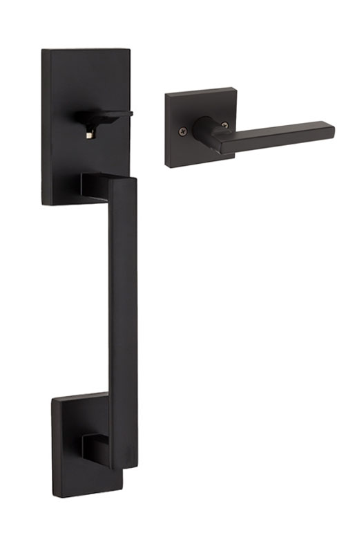 プレクサス2本セット Kwikset San Clemente Handleset - SmartKey Iron Black