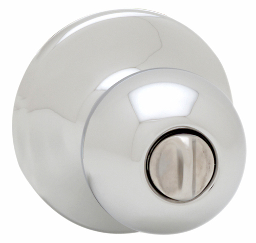 Kwikset Polo Knob Keyed Entry - SmartKey Polished Chrome, 400P 26 SMT