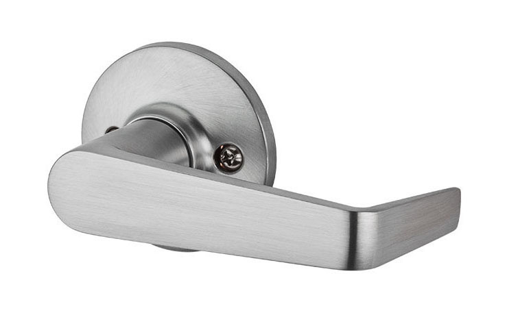 Kwikset Dorian Satin Chrome Dummy Door Lever 488DNL 26D V1 - The Home Depot