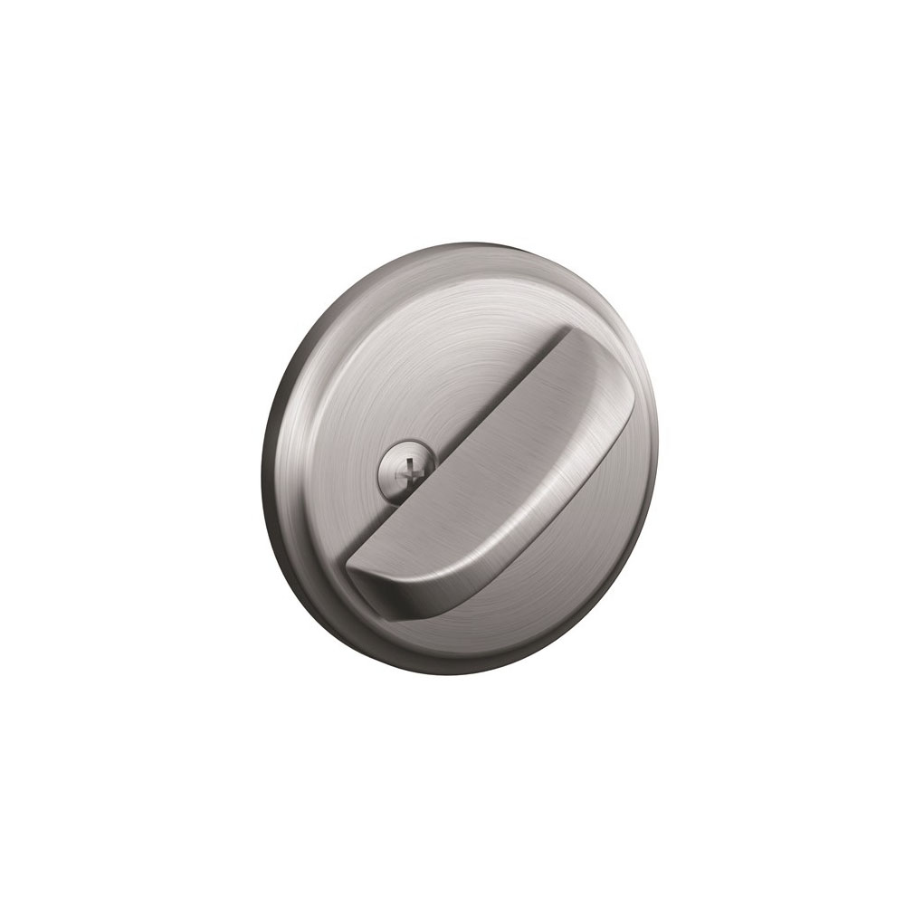 Schlage B60 Single Cylinder Deadbolt UL Fire Rated Satin Chrome