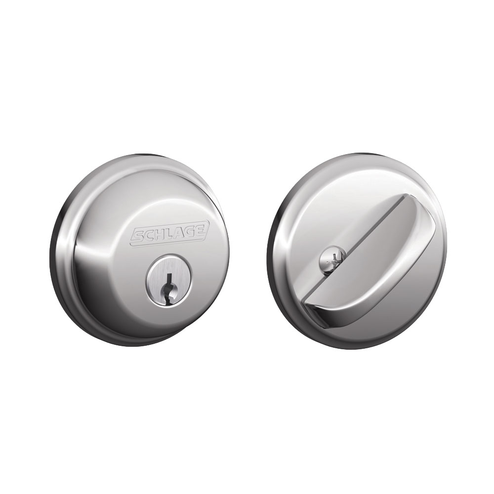 Schlage Latitude Bright Chrome Passage Lever, F10LAT 625