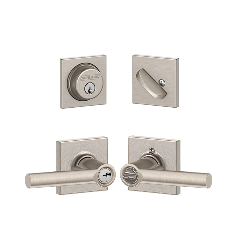 Shop Schlage Latitude w/Collins Satin Brass Collection at