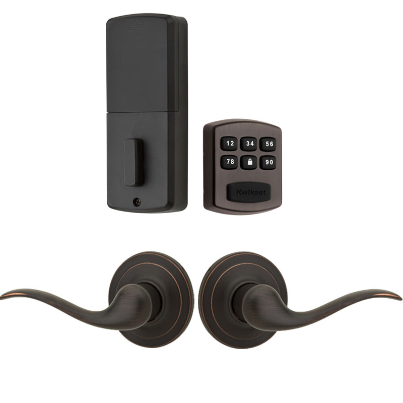 Kwikset / Tustin Passage Lever + 905 Electronic Deadbolt /Venetian