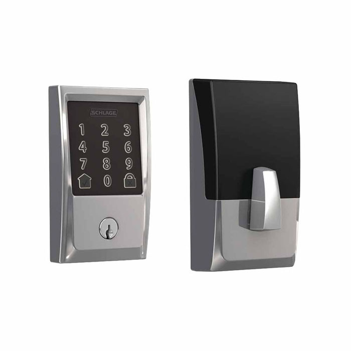 Schlage BE479 Century Sense Touchscreen Deadbolt Single