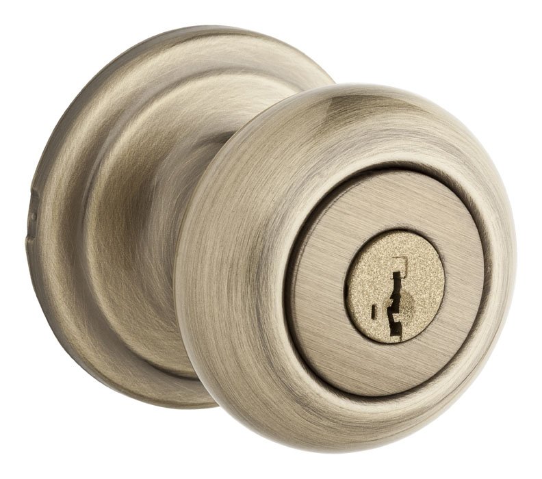 Kwikset Juno Knob with Single Cylinder Deadbolt Combo Pack