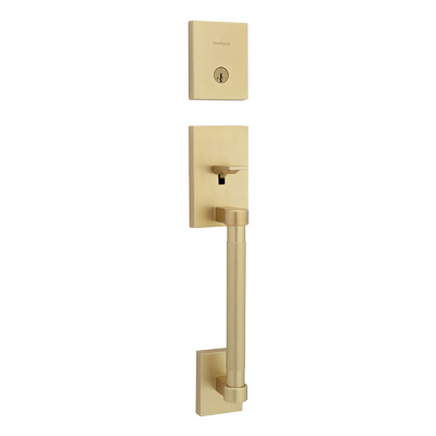 プレクサス2本セット Kwikset Prava Handleset | SmartKey Satin Brass