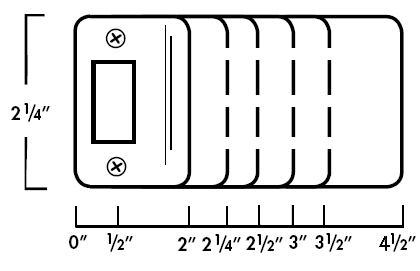 Extended Lip Strike Plates Round Corner