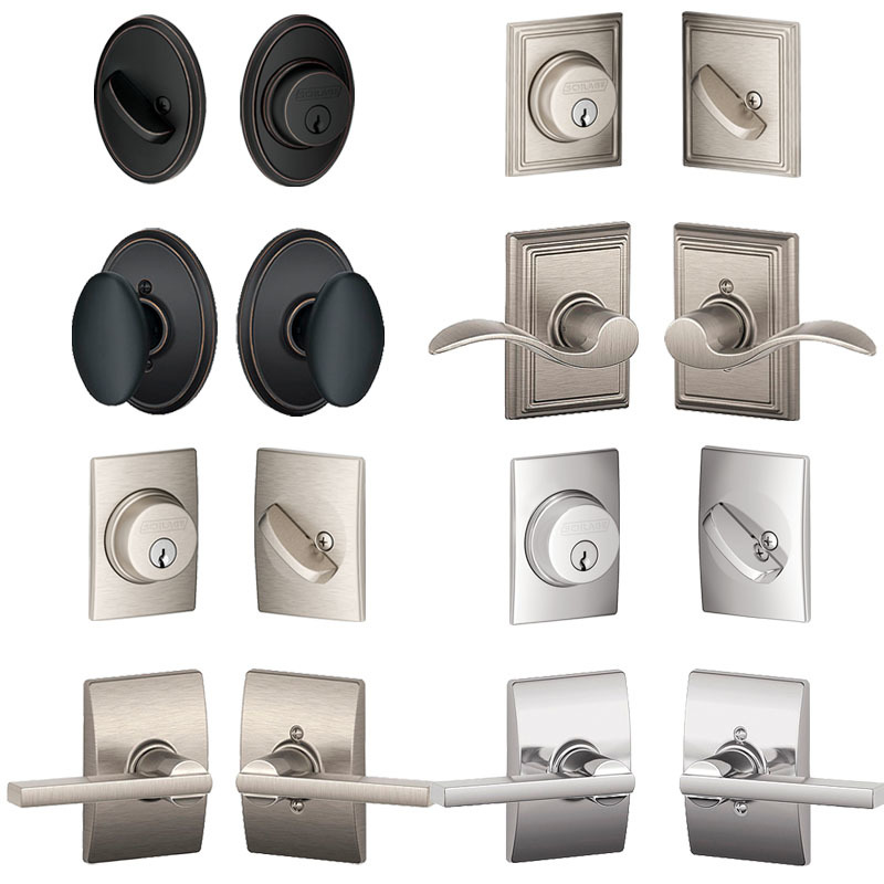 Schlage Combo Deadbolt & Passage Knob or Lever